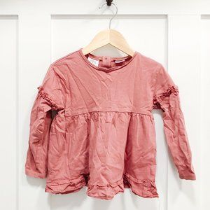 Zara Girl's Pink long sleeve tshirt